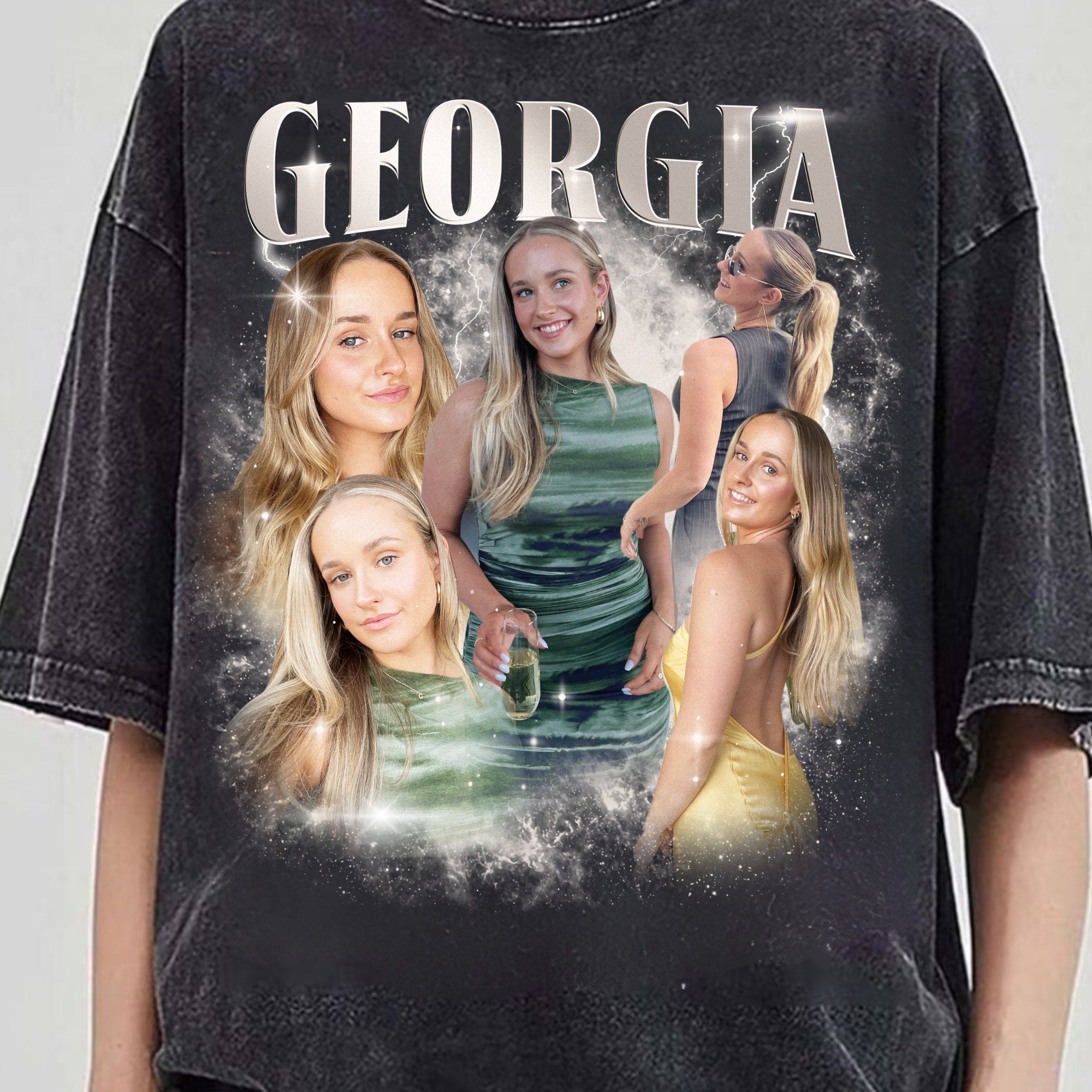 Custom Vintage 90s Bootleg Comfort Color Shirt, Custom Face Shirt, Personalized Birthday Bootleg Gift