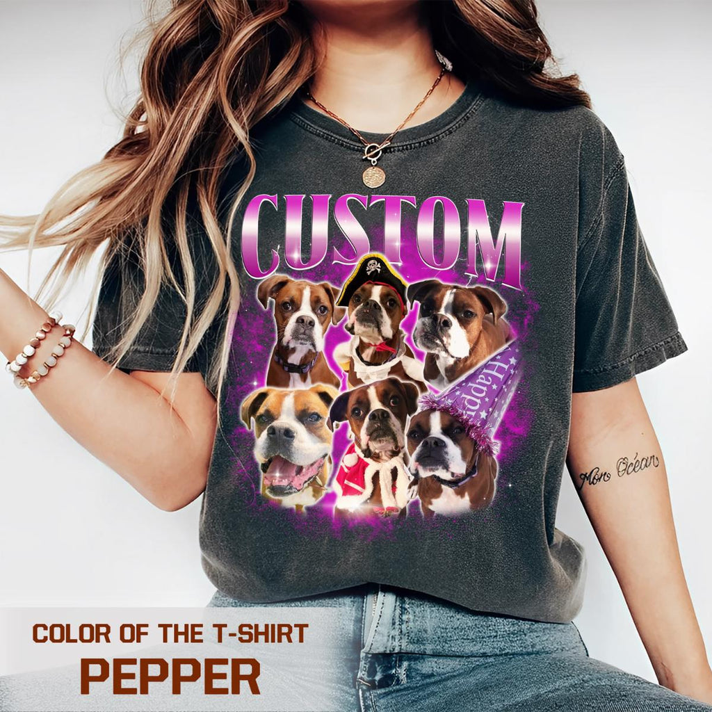 90s Custom Pet Bootleg Shirt, Retro 90s Personalized Pet Shirt, Colors Dog Shirt, Retro Dog Shirt, Personalized Pet Shirt, Christmas Gifts