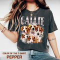 Pet Custom Vintage Washed Shirt, Custom Cat Graphic Unisex T-Shirt, Dog Personalize Bootleg Retro 90's Tee Gift For Her, Pet Lover Shirt