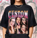 Personalized Custom Boyfriend Girlfriend Shirt, Custom Bootleg Rap Tee, 90s Retro Shirt, Insert Your Name Photo Design, Anniversary Gift