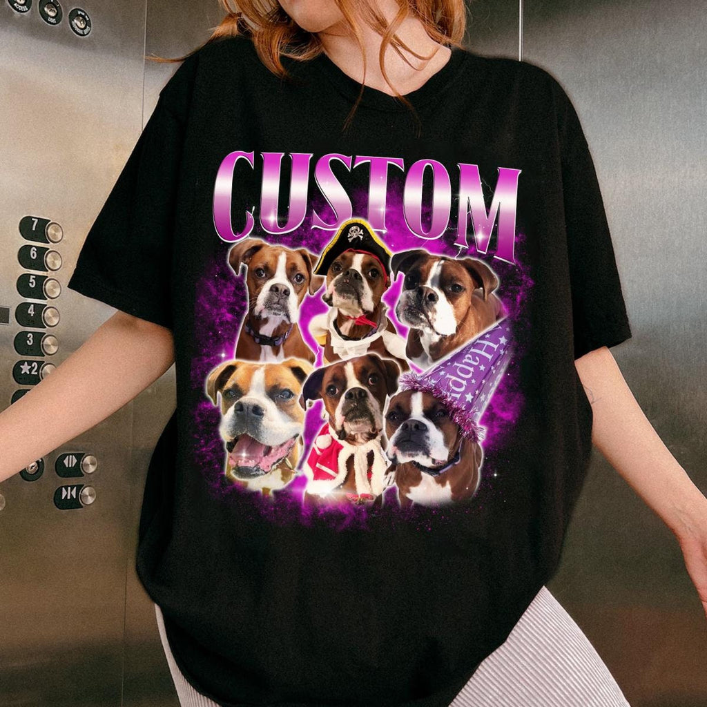 90s Custom Pet Bootleg Shirt, Retro 90s Personalized Pet Shirt, Colors Dog Shirt, Retro Dog Shirt, Personalized Pet Shirt, Christmas Gifts