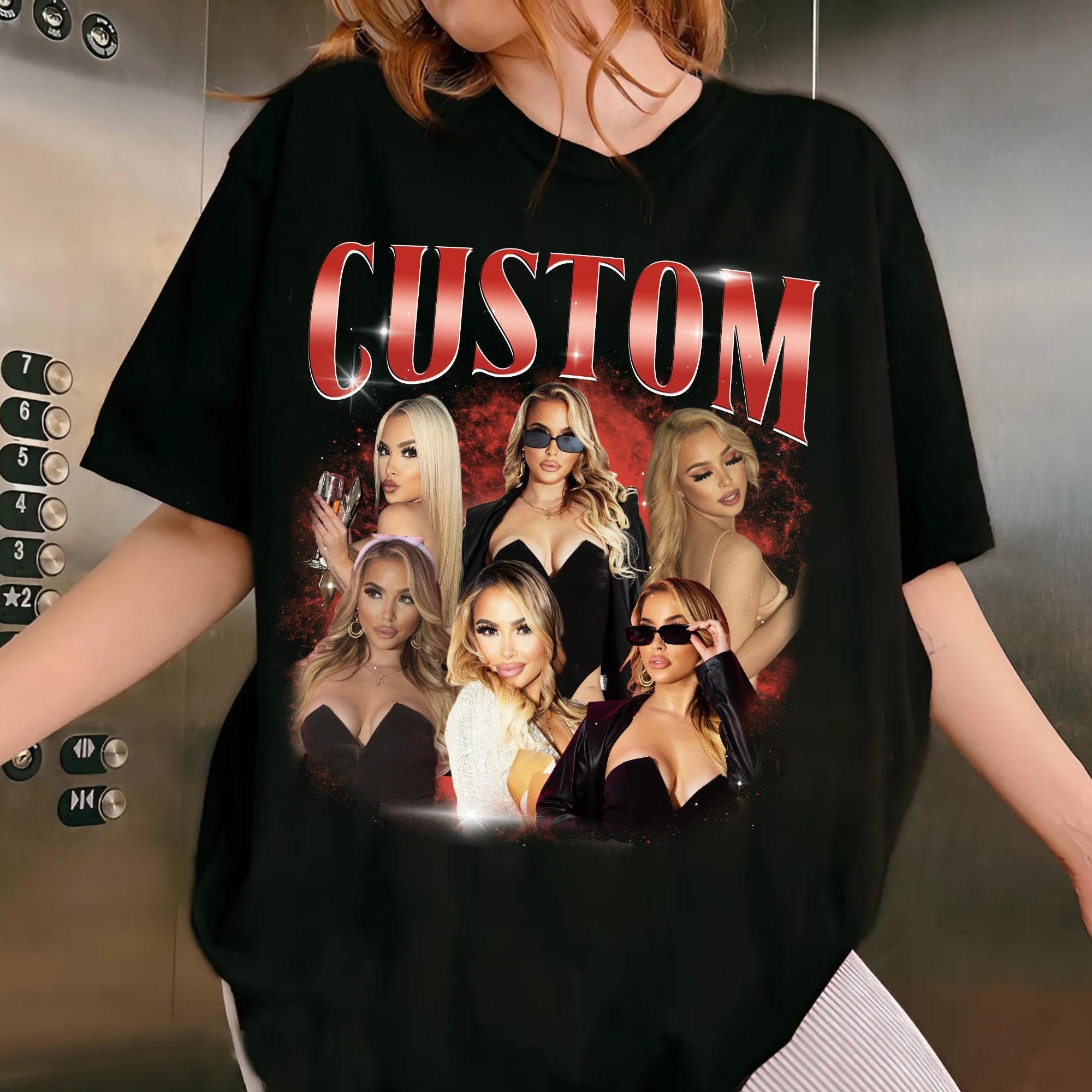 Custom Vintage 90s Bootleg Comfort Color Shirt, Custom Face Shirt, Personalized Birthday Bootleg Gift
