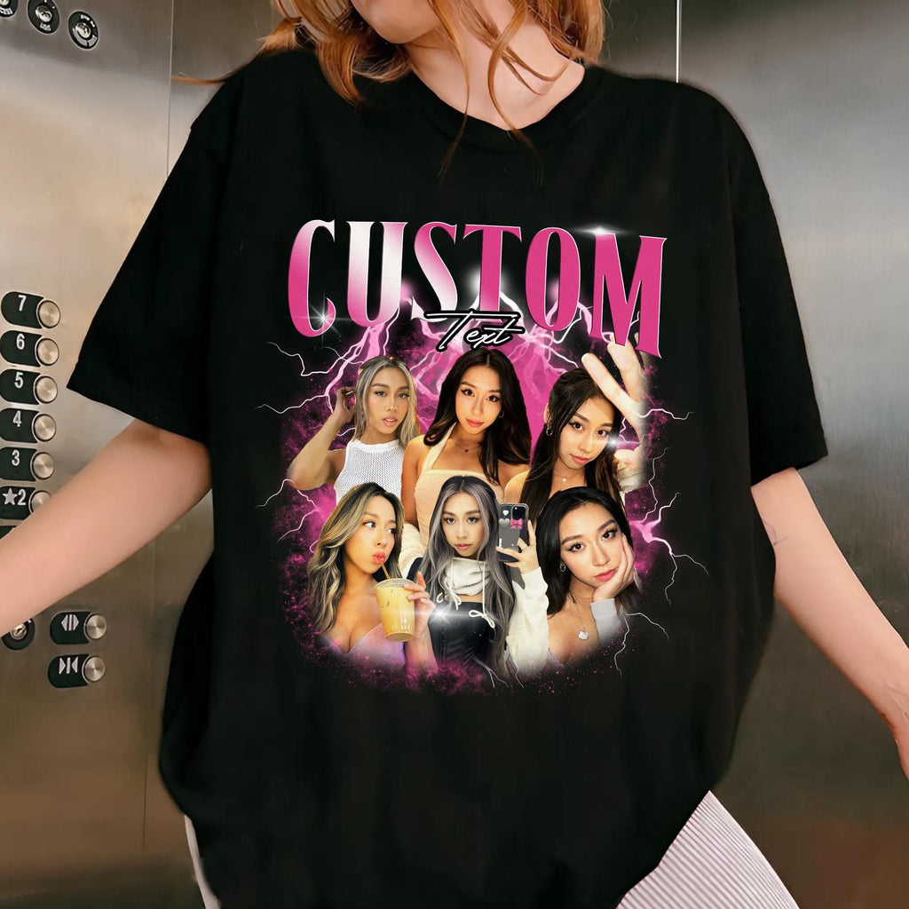 Custom Girlfriend Shirt, Wife Shirt, Personalized Birthday Bootleg Gift, Custom Bootleg, Custom Your Photo, Boyfriend Shirt, Christmas Gift