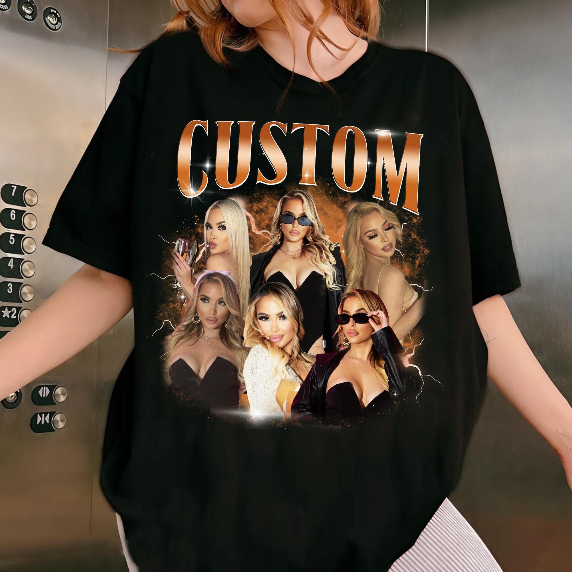 Custom Bootleg Rap Vintage Graphic 90s Comfort Color Shirt, Custom Photo Shirt, Gift for Boyfriend