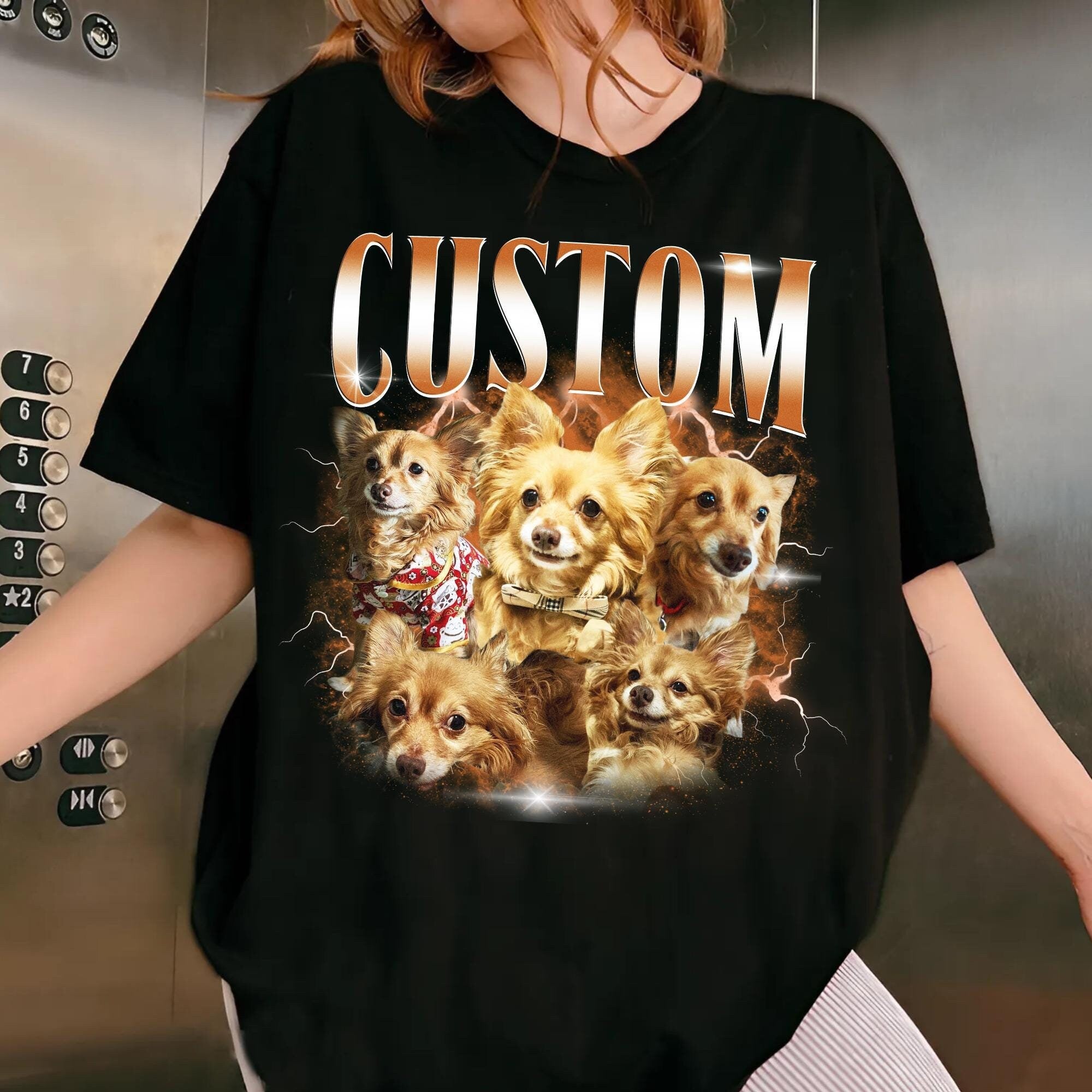 Custom Vintage Pet TShirt, Pet Photo + Name Custom Dog Shirt, Personalized Shirt, Custom Shirts for Humans Cat Shirt 90s Tee, Birthday Gift