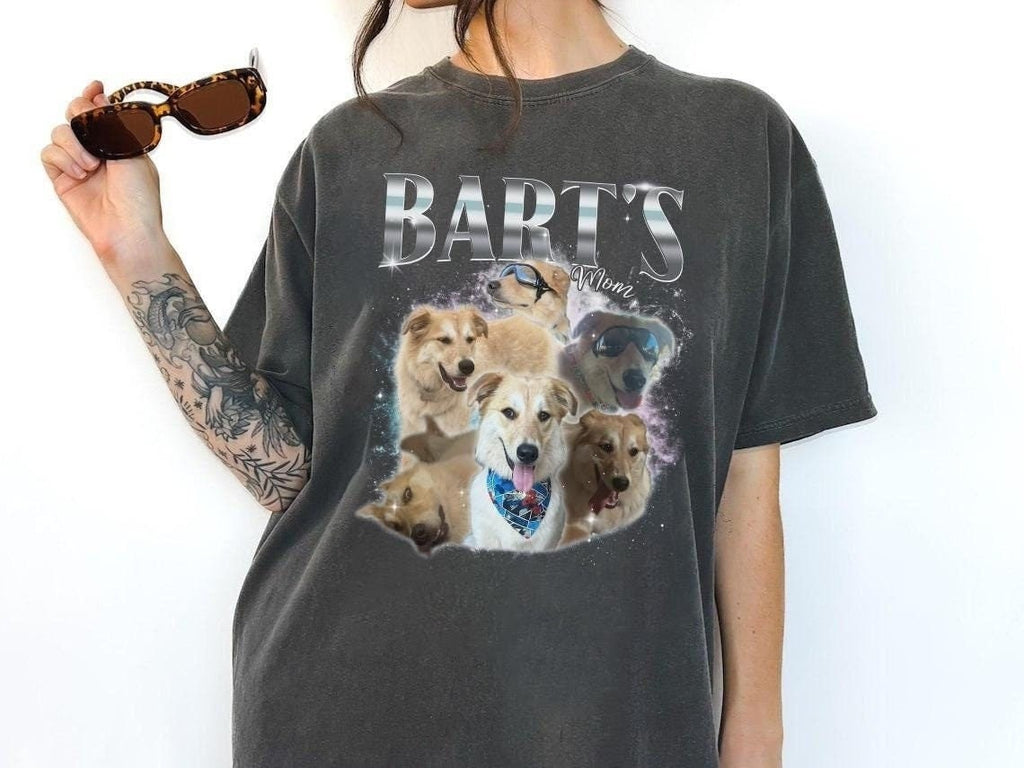 Personalize Bootleg Tee, Dog shirt, Pet Shirt, Bootleg Shirt, Custom Photo Tee Dog, Personalized Birthday Bootleg Gifts, Gifts for Mom Dad