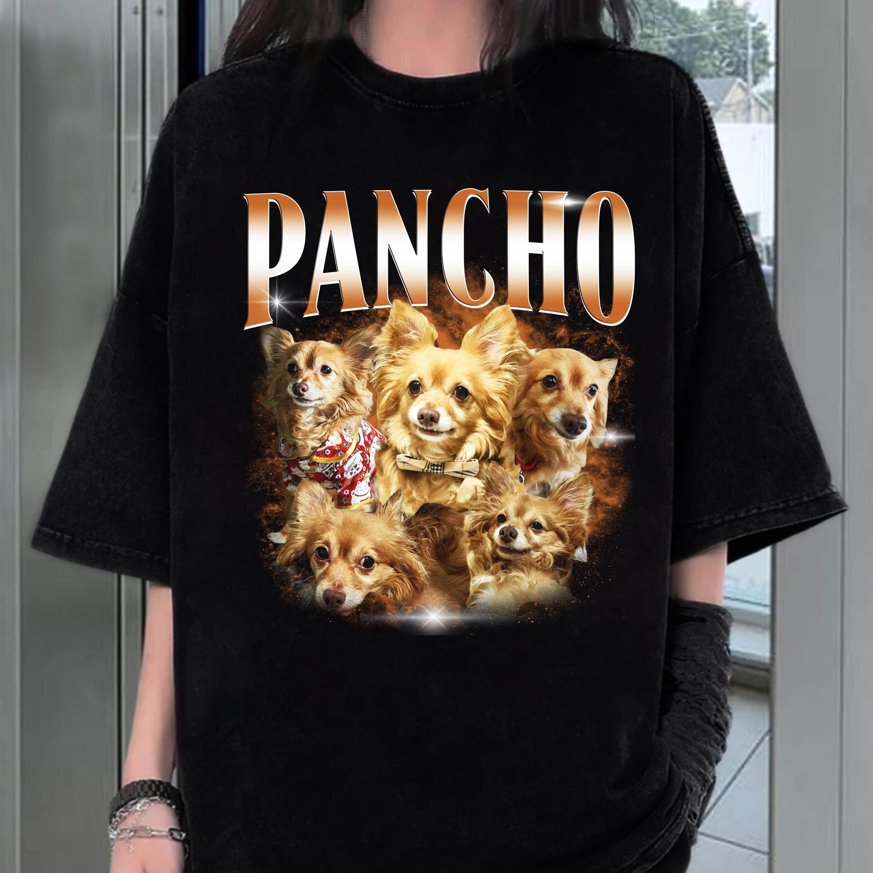 Custom Vintage Pet TShirt, Pet Photo + Name Custom Dog Shirt, Personalized Shirt, Custom Shirts for Humans Cat Shirt 90s Tee, Birthday Gift
