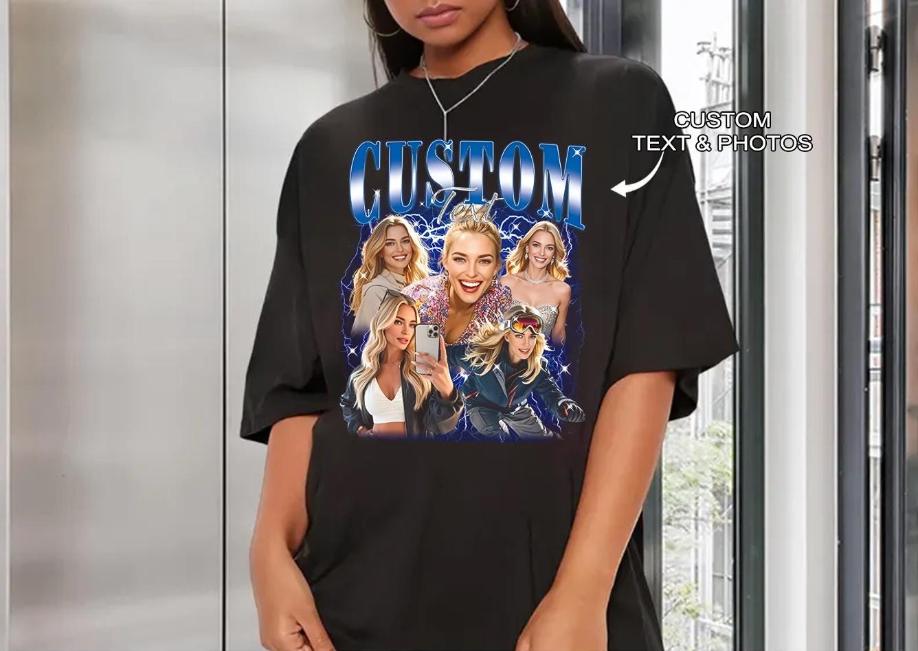 Custom Your Own Bootleg Tee, Retro Custom Bootleg Rap Tee, Custom Bootleg, Vintage Graphic 90s Tshirt, Custom Your Photo, Insert Your Design
