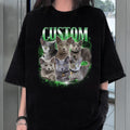 Custom Comfort Colors Retro Cat Shirt, Personalized Pet, Custom Photo 90's Graphic Tee, Bootleg Rap Dog Shirt, Custom Shirt, Custom Bootleg