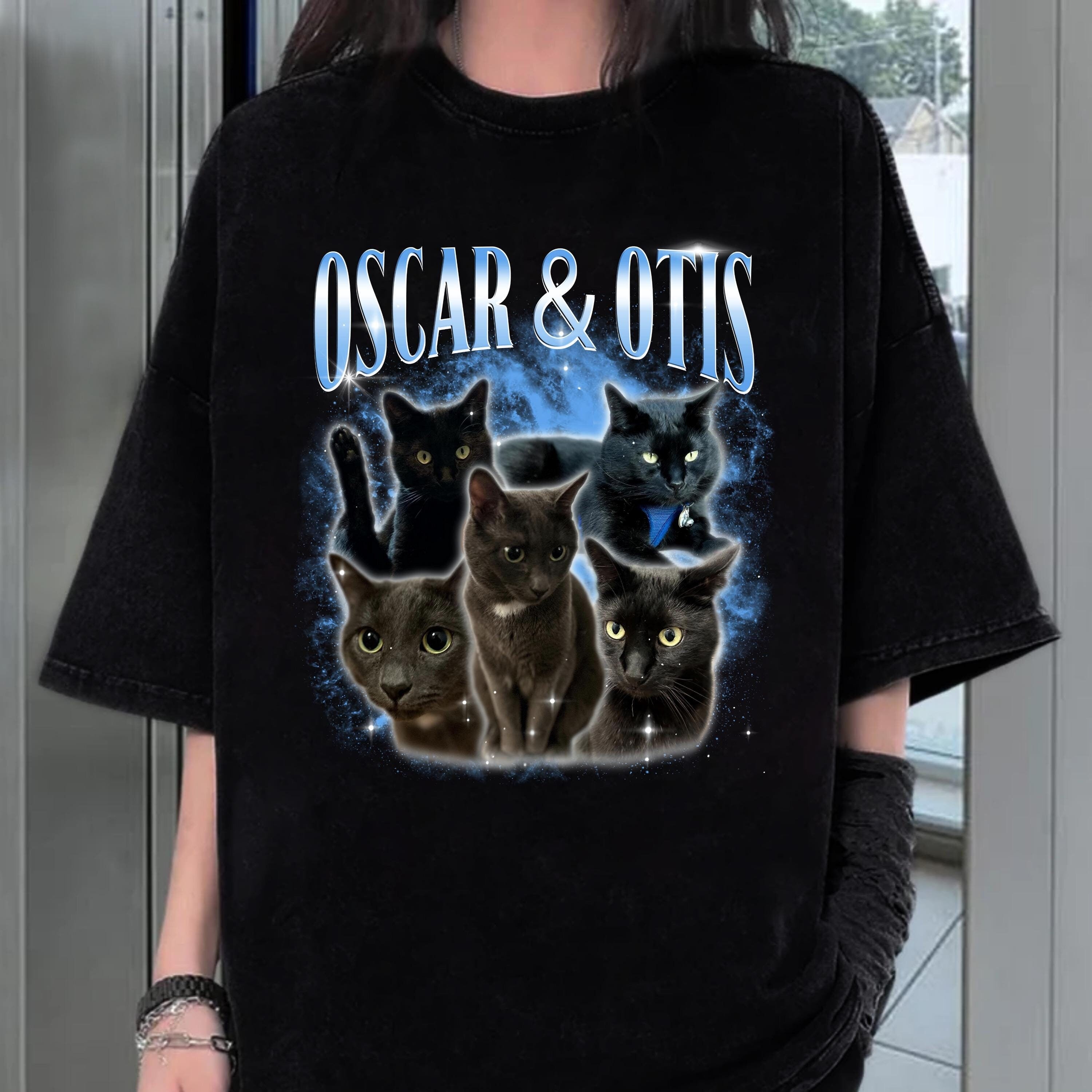 Custom Retro Dog Sweatshirt, Personalized Pet Shirt, Custom Photo Vintage 90s Graphic, Bootleg Rap Dog Shirt, Custom Shirt for Humans Dog