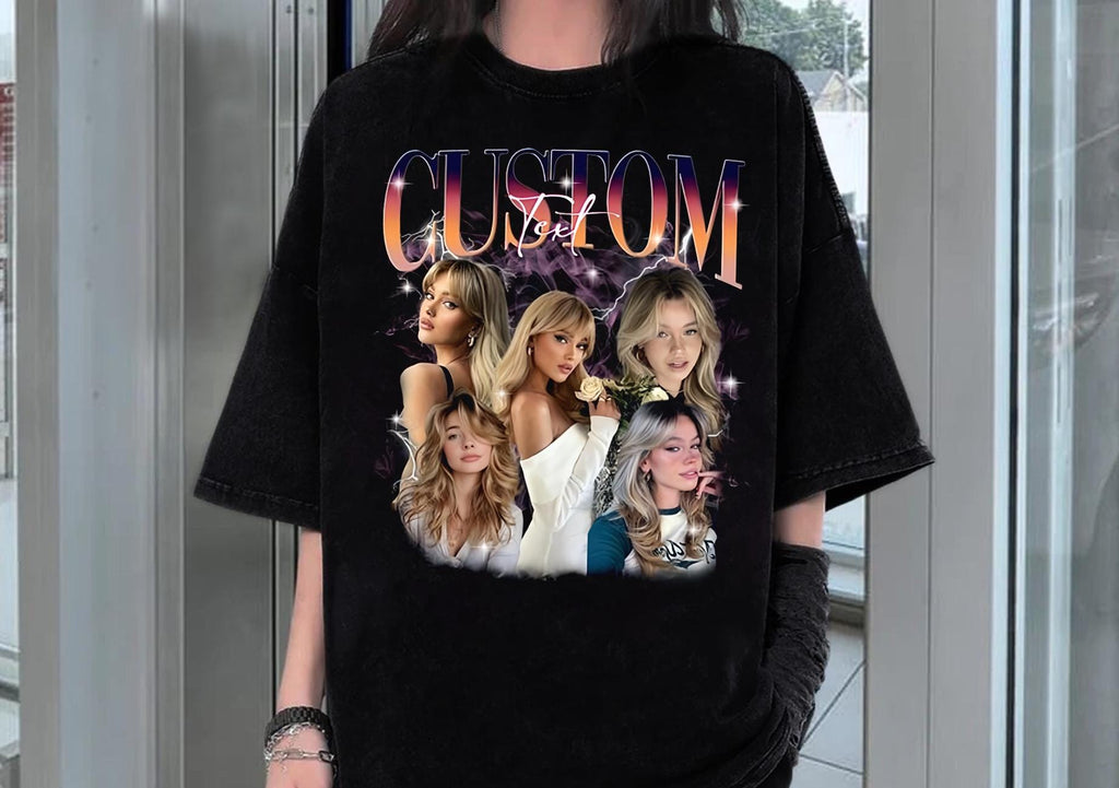 Custom Girlfriend Face Bootleg Rap Tee, CUSTOM Your Own Bootleg Idea Here, Custom Boyfriend Vintage Graphic 90s Shirt, Custom Photo Shirt