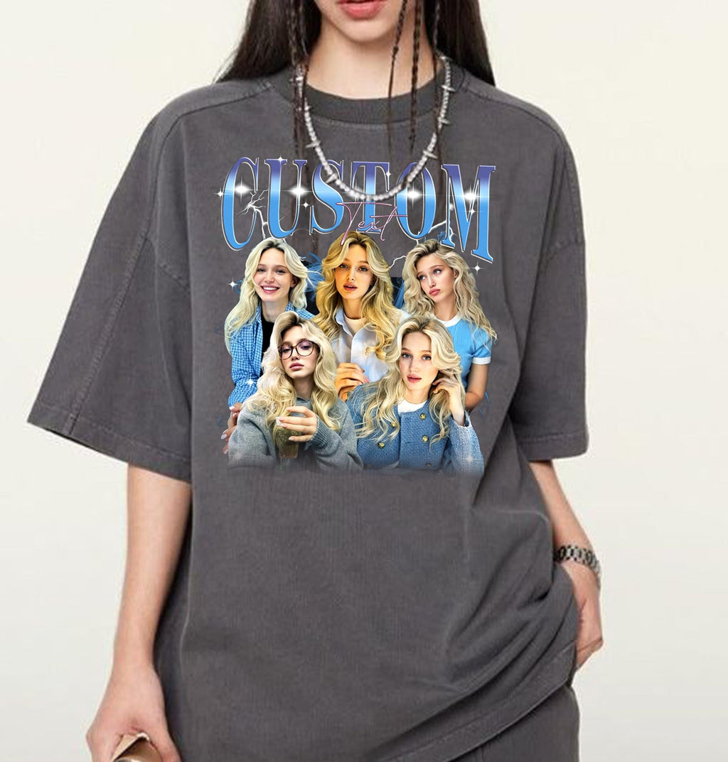 Custom Vintage Bootleg Shirt, Custom Girlfriend Shirt, Personalized Birthday Bootleg Gift, Personalized Couple Gift, Group Shirt, Dog Shirt