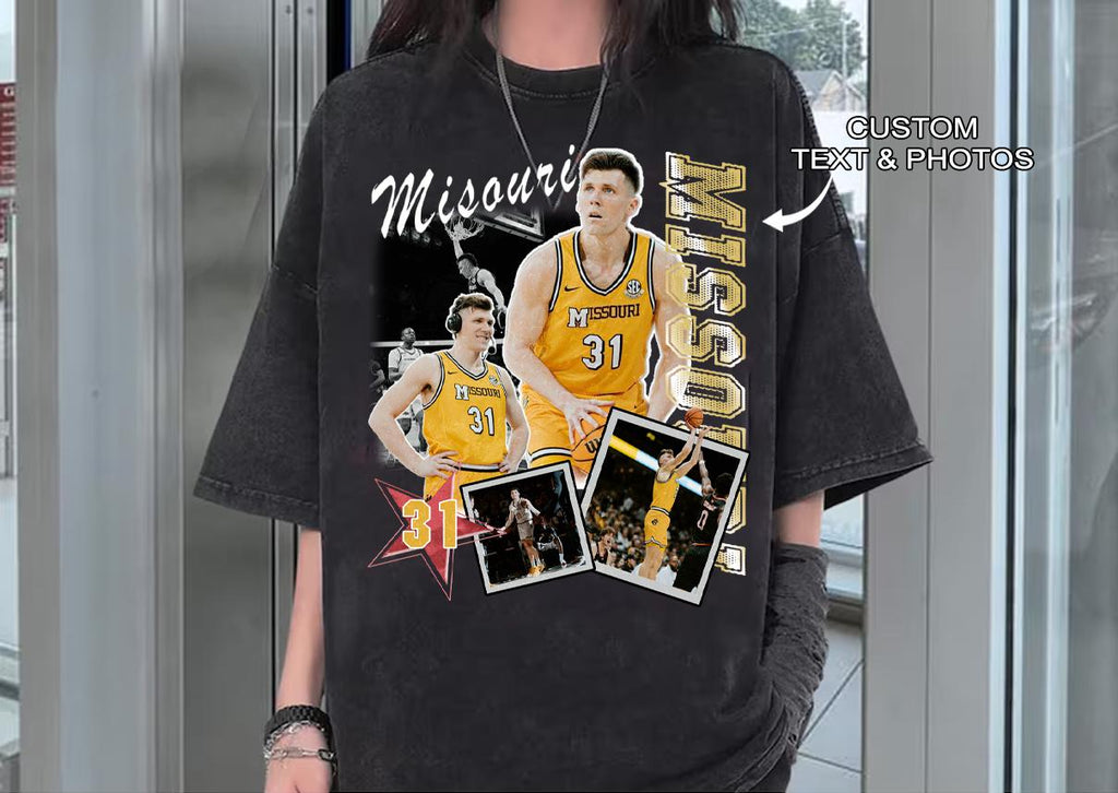Custom Basketball Bootleg Shirt, Game Day Team Graphic Tee