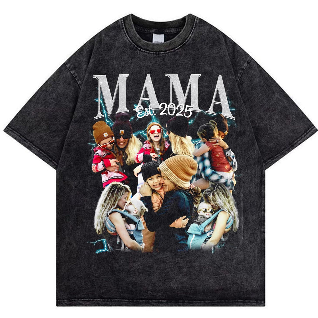 Personalized Comfort Colors Mother's Day Shirt, Custom Bootleg, Custom Photo Shirt, Personalized Gift, Mothers Day Gift, Gift for Mom