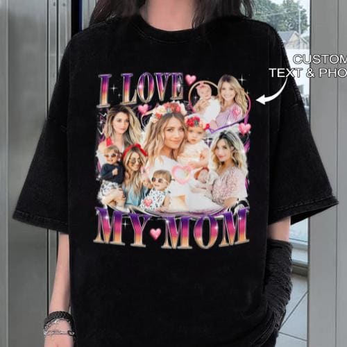 Personalized Mother Day Gifts Make Your Own Shirt, Gift for Mom, Custom Photo Shirt, Memory Gift Idea