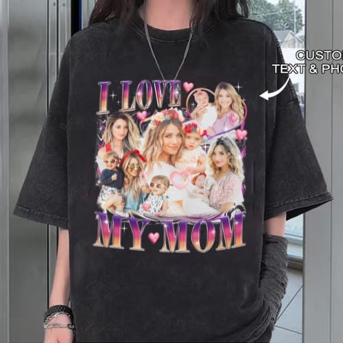Personalized Mother Day Gifts Make Your Own Shirt, Gift for Mom, Custom Photo Shirt, Memory Gift Idea