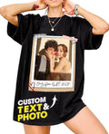 Custom Vintage Photo Shirt, Personalized Picture Shirt with Year, 30th Birthday Gift, Vintage Est 1995 Tee, Retro Birthday Party Shirt