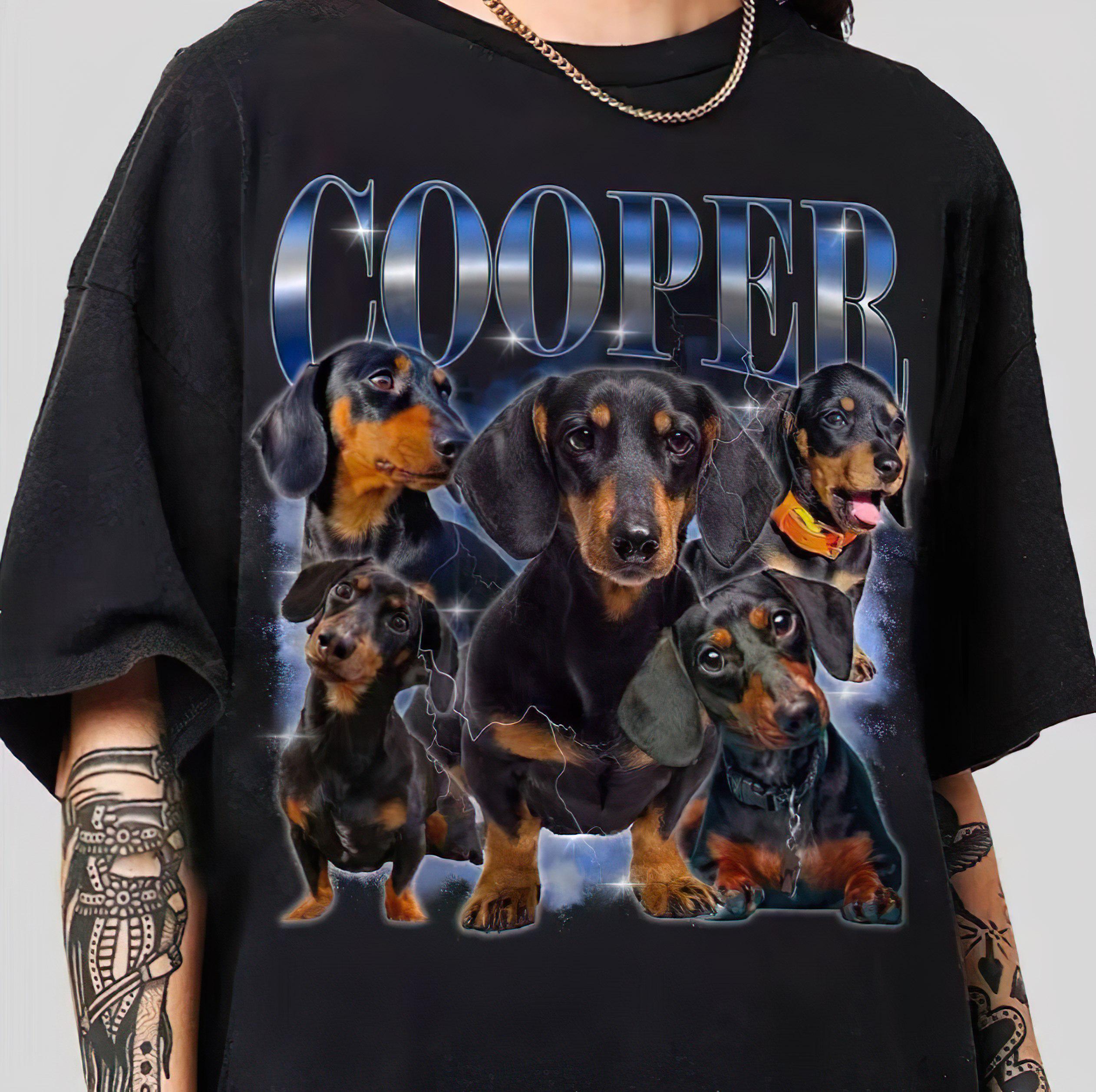 Custom Vintage Bootleg Pet Comfort Color Shirt, Personalized Dog Portrait, Dog Remembrance Gift, Gift For Dog Mom, Gift for Dad