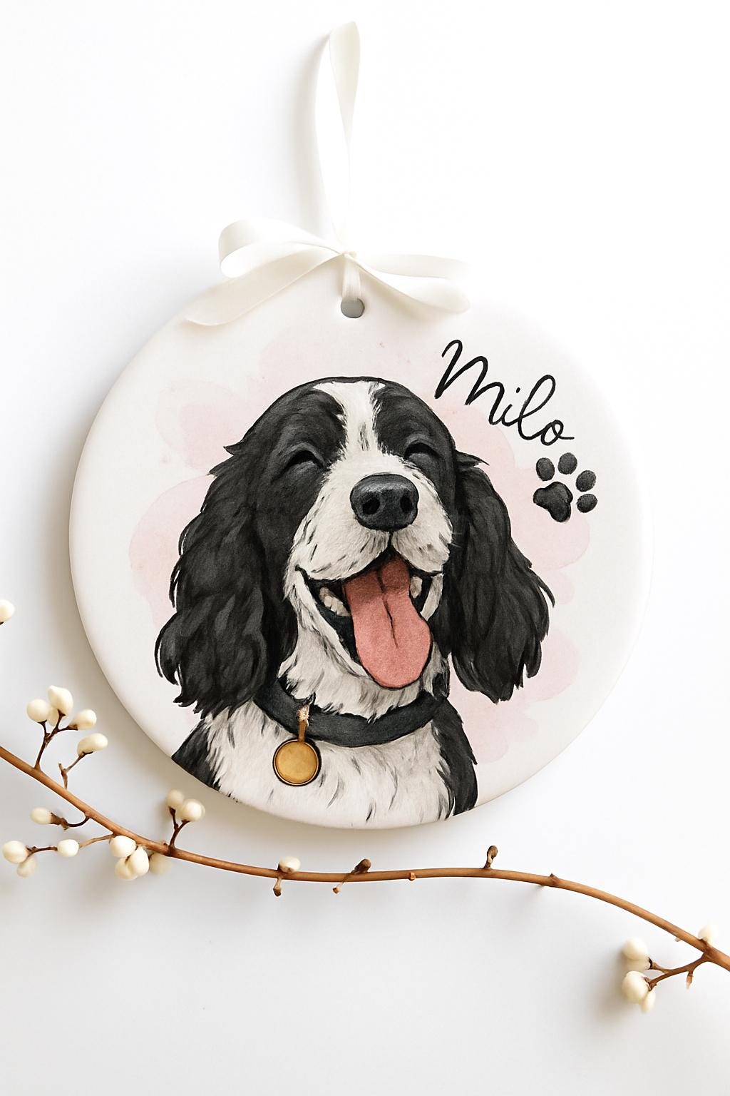 Personalized Watercolor Ornaments, Best Friend Gift, Family Portrait Ornament, Couple Ornament, Custom Photo Ornament, Bestie Gift