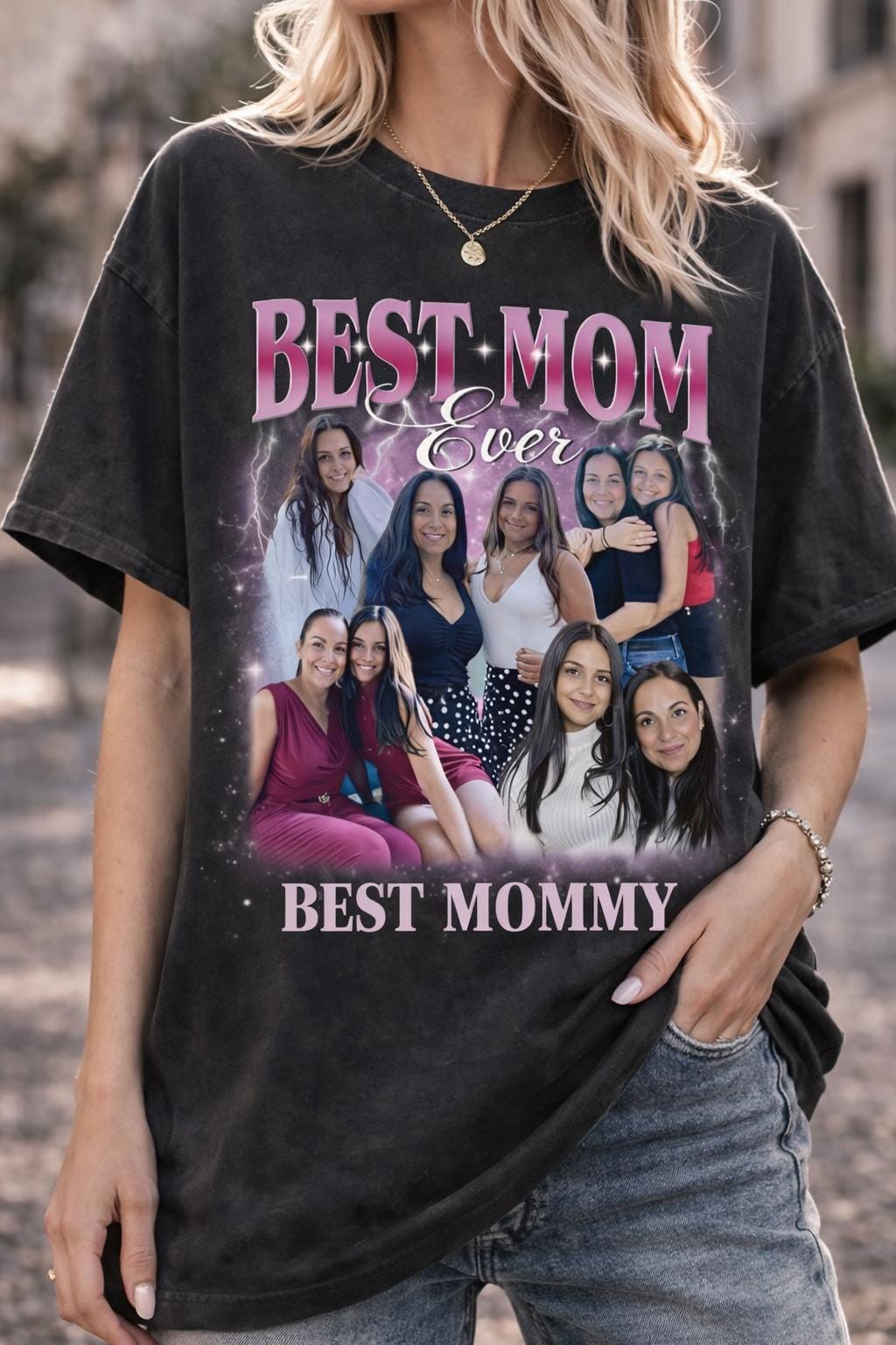 Comfort Colors Custom Mom Photo Shirt, Personalized Picture Tee, Custom Text Shirt, Photo Gift, Mothers Day Gift