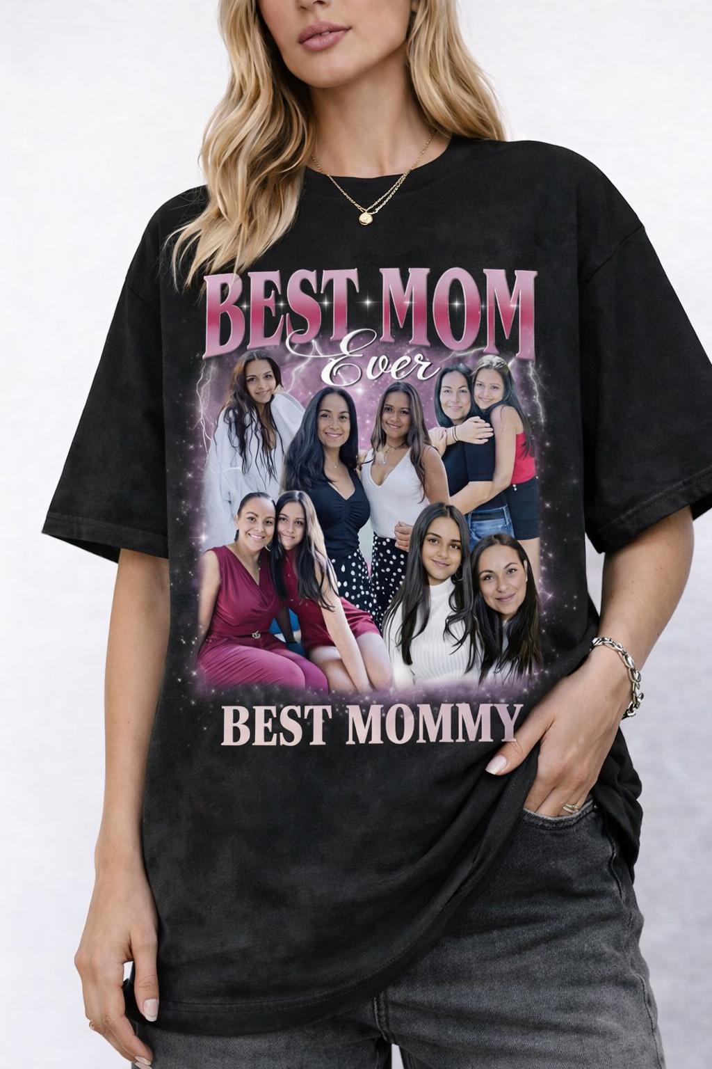 Comfort Colors Custom Mom Photo Shirt, Personalized Picture Tee, Custom Text Shirt, Photo Gift, Mothers Day Gift