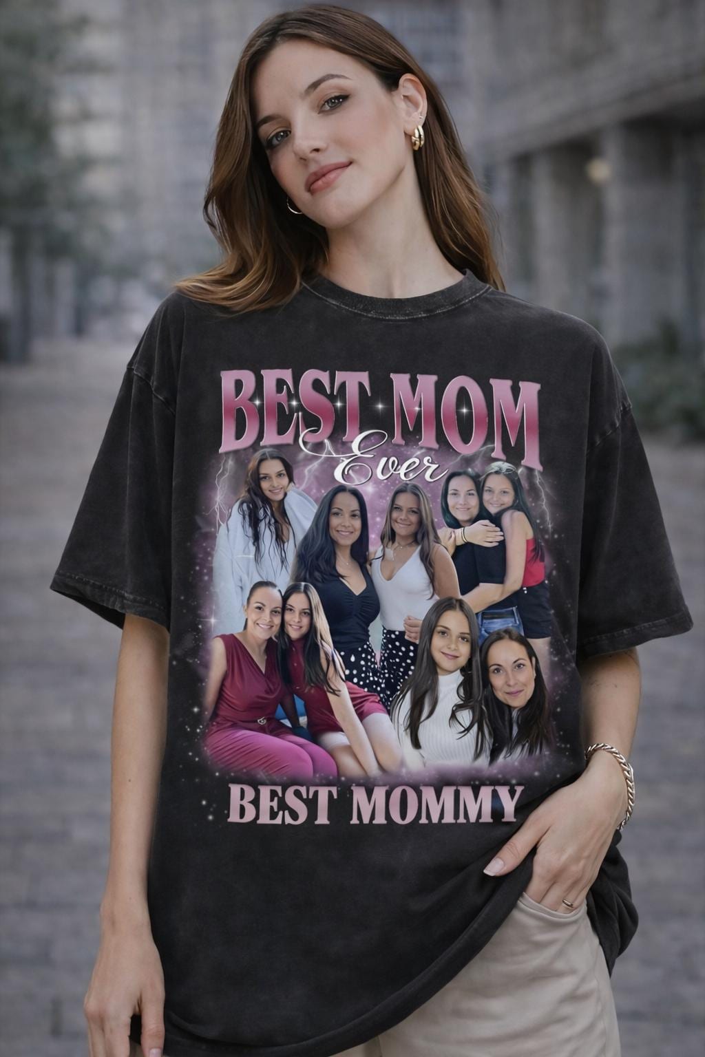 Comfort Colors Custom Mom Photo Shirt, Personalized Picture Tee, Custom Text Shirt, Photo Gift, Mothers Day Gift