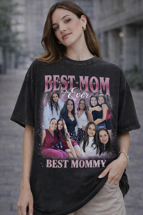 Comfort Colors Custom Mom Photo Shirt, Personalized Picture Tee, Custom Text Shirt, Photo Gift, Mothers Day Gift