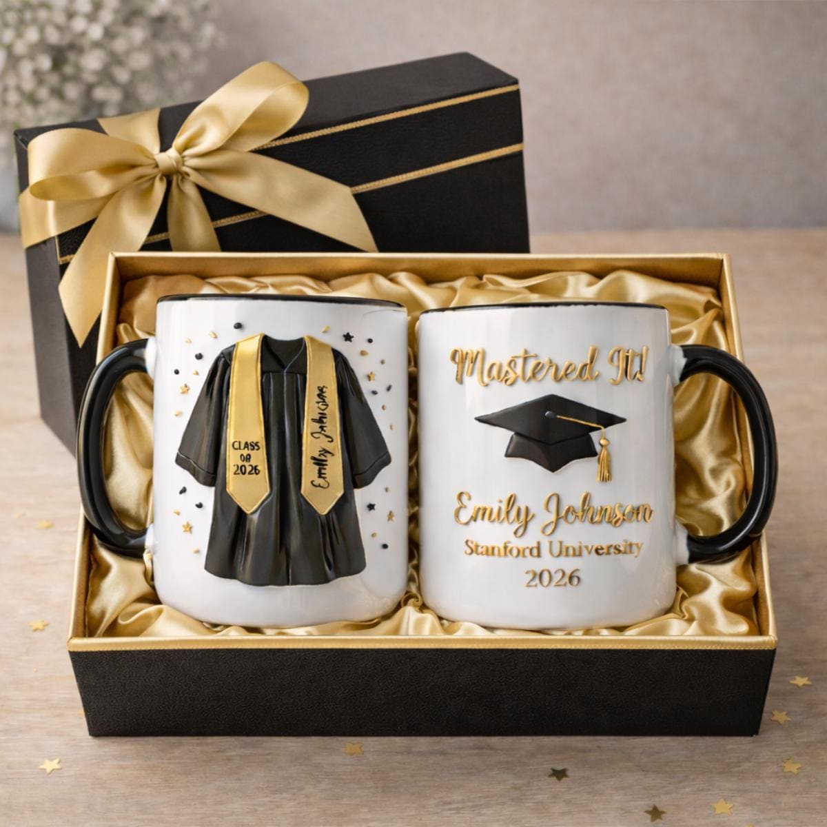 Custom Name Graduation Mug 2026, Mastered It Grad Coffee Mug, Personalized College Graduation Gift for Her Daughter, Class of 2026 Mug