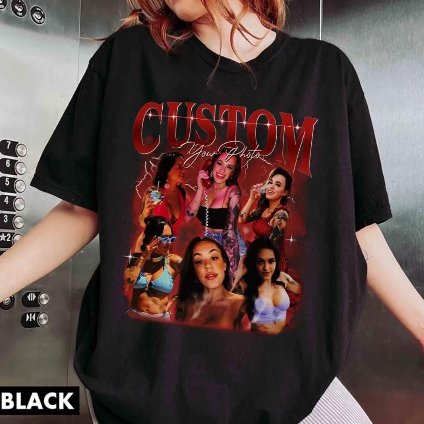 Custom Girlfriend Vintage Graphic 90s Comfort Color Shirt, Custom Your Own Bootleg Tee, Retro Custom Bootleg Rap Tee, Birthday Bootleg Gift