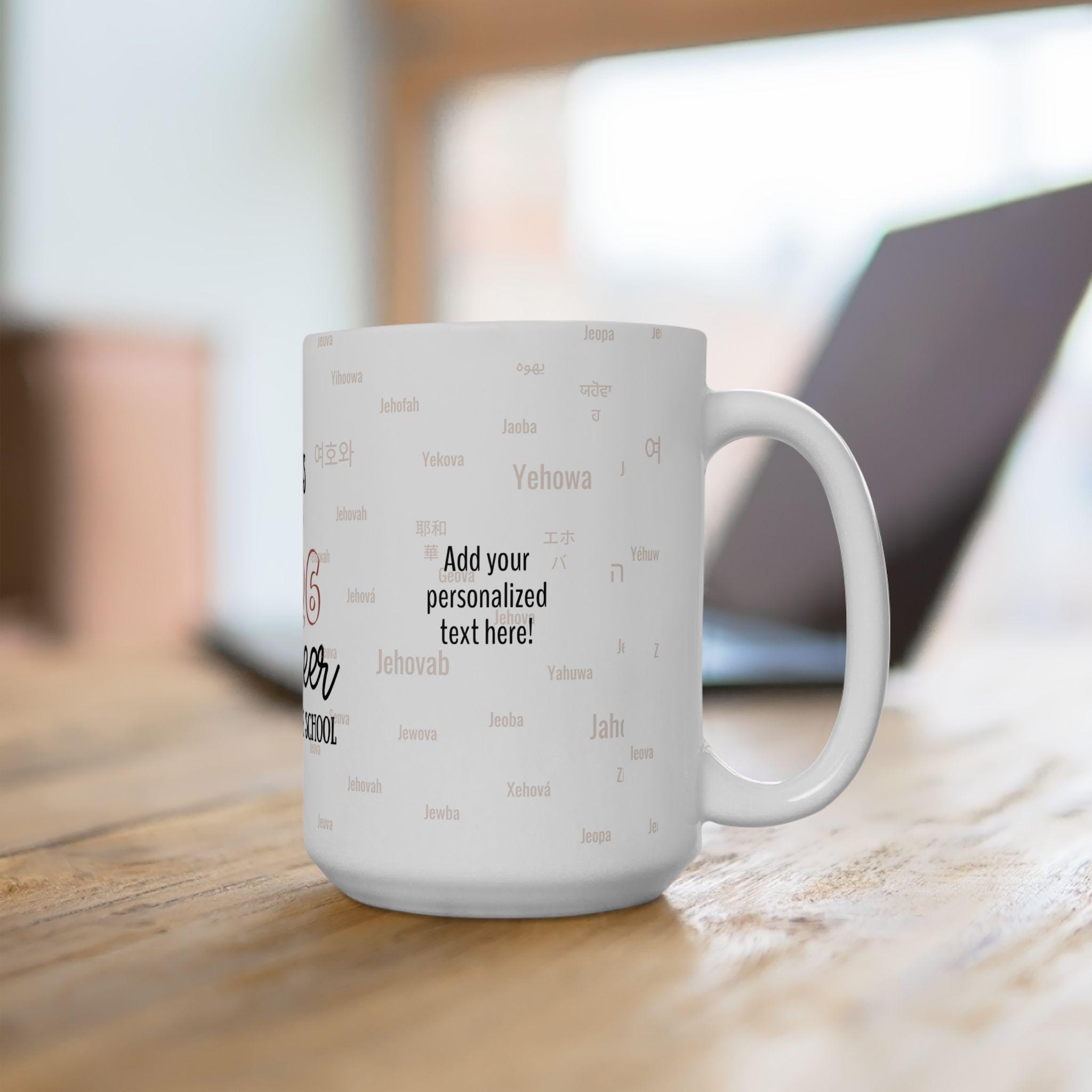 Class of 2026 Pioneer Service School Mug | JW Gifts Regalo | Personalized JW Pioneer Graduation Coffee Cup| Best Life Ever