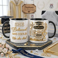 Custom Name Graduation 3D Effect Coffee Mug, She Believed She Could So She Did, Grads Gift For Her, Class of 2026, College Graduation Cup