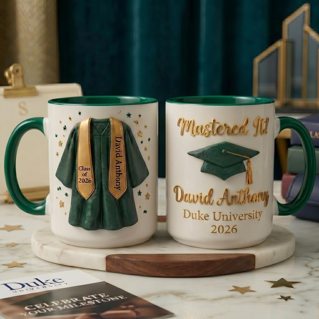 Custom Graduation Mug 2026, Personalized Class of 2026 Coffee Mug, Grad Mug, College Graduation Gift, Senior Gift For Him