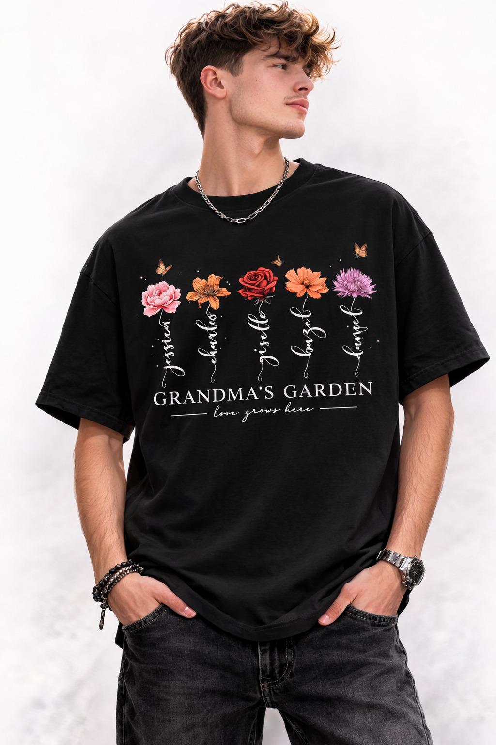 Custom Grammy’s Garden Gift for Mom, Personalized Name for Grandma, Mother’s Day Gift