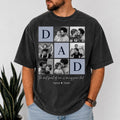 Custom Dad Photo Comfort Colors Shirt, Personalized Fathers Day Apparel, Kids Name Keepsake Tee, Gift for Husband, Gift for Dad