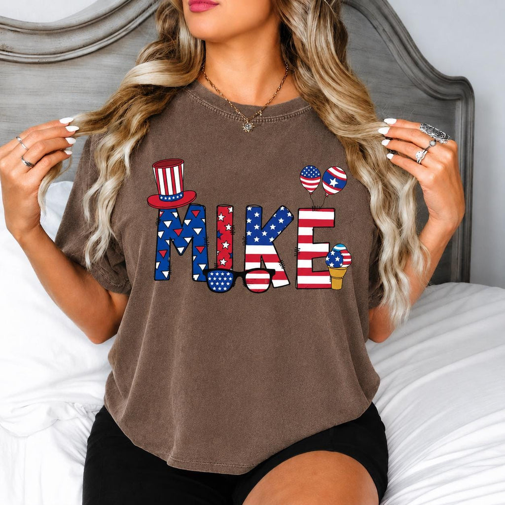 Personalized Kids 4th Of July Shirt, Patriotic Family Tee, Custom Name Independence Day Outfit, USA Freedom Shirt, 4th July Shirt