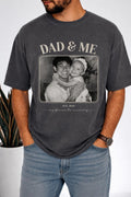 Custom Father Son Photo Comfort Colors Shirt, Personalized Family Keepsake Tee, Custom Photo Established Year Shirt, Gift for Dad