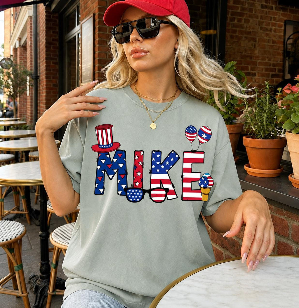 Personalized Kids 4th Of July Shirt, Patriotic Family Tee, Custom Name Independence Day Outfit, USA Freedom Shirt, 4th July Shirt
