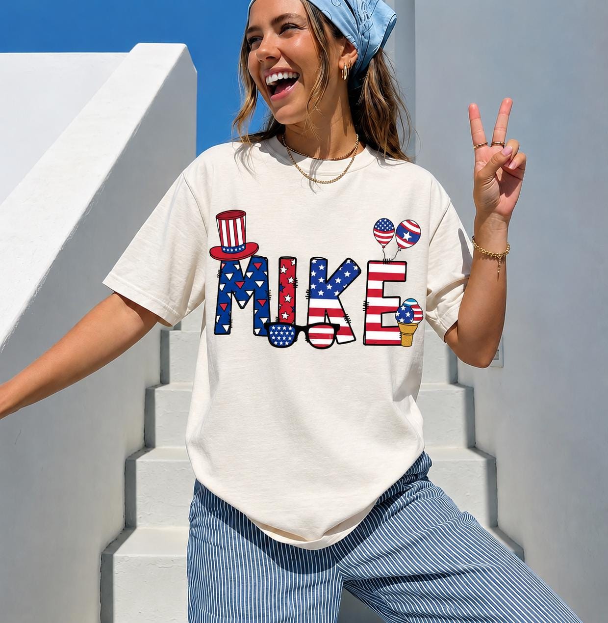 Personalized Kids 4th Of July Shirt, Patriotic Family Tee, Custom Name Independence Day Outfit, USA Freedom Shirt, 4th July Shirt